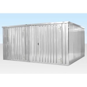 4M X 4.2M Side Linked Flat Pack Container Bundle (Galvanised)