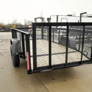 5×12 Dovetail Utility Trailer with 2ft Mesh Sides 3,500lb Axle