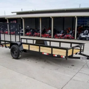 5×14 Straight Deck Utility Trailer Tall Gate 3,500lb Axle