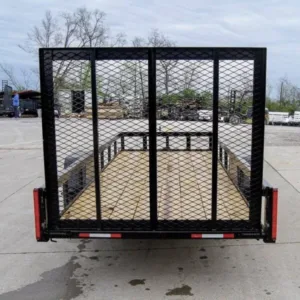 5×14 Straight Deck Utility Trailer Tall Gate 3,500lb Axle