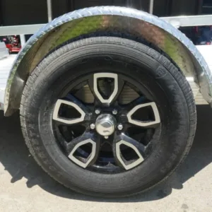 5′ x 10′ Aluminum Utility Trailer W Gate and Mag Wheels 3500lb Axle