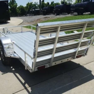 5′ x 10′ Aluminum Utility Trailer W Gate and Mag Wheels 3500lb Axle