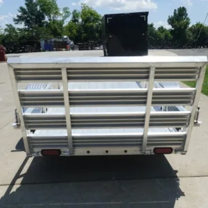 5′ x 10′ Aluminum Utility Trailer W Gate and Mag Wheels 3500lb Axle