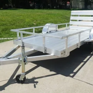 5′ x 10′ Aluminum Utility Trailer W Gate and Mag Wheels 3500lb Axle