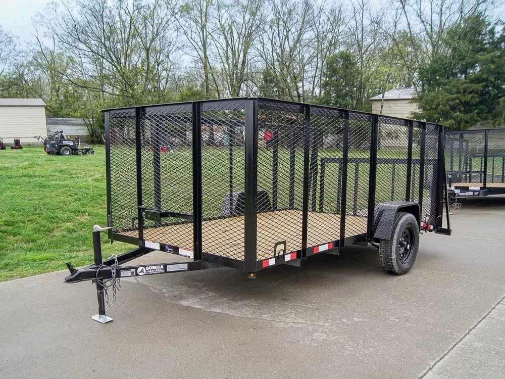 6.4×12 Dovetail Utility Trailer with 4ft Mesh Sides 3,500lb Axle 6.4×12 Dovetail Utility Trailer with 4ft Mesh Sides 3,500lb Axle