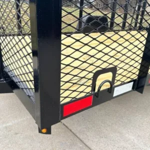 6.4×12 Straight Deck Aluminum Can Recycle Utility Trailer 3,500lb Axle with Brakes