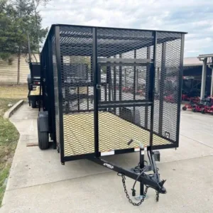 6.4×12 Straight Deck Aluminum Can Recycle Utility Trailer 3,500lb Axle with Brakes