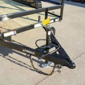 6.4×12 Straight Deck Utility Trailer 4.5ft Ladder Racks (2) 3,500lb Axles