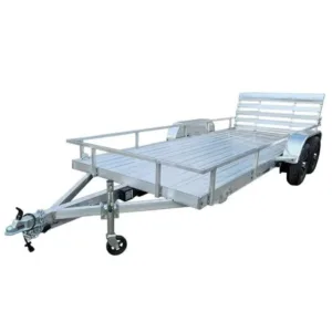 6.4′ x 16′ All Aluminum Utility Trailer Dual Axle Straight Deck 7K GVWR