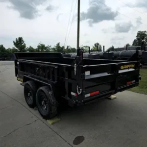 7×12 Hydraulic Dump Trailer with 2ft Sides (2) 6K Axles 12k GVWR