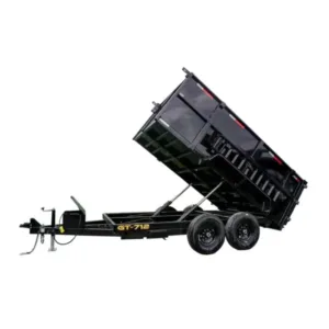 7×12 Hydraulic Dump Trailer with 4ft Sides (2) 7K Axles