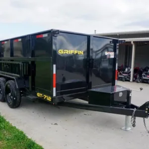 7×12 Hydraulic Dump Trailer with 4ft Sides (2) 7K Axles