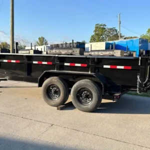 7×14 Gorilla Telescopic IBeam Dump Trailer with 2ft Sides (2) 7K Axles