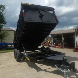 7×14 Hydraulic Dump Trailer 3ft Sides 2-7k Axles GVWR 14K