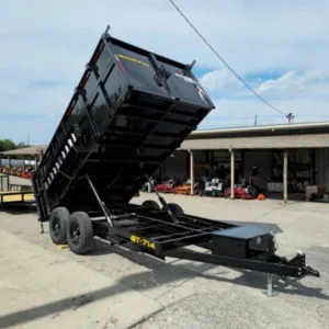 7×14 Hydraulic Dump Trailer with 4ft Sides (2) 7K Axles