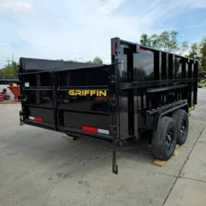 7×14 Hydraulic Dump Trailer with 4ft Sides (2) 7K Axles