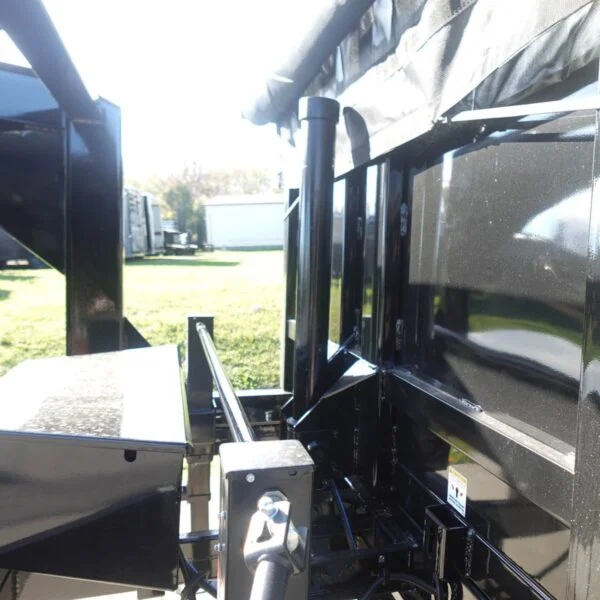 7×16 Gooseneck Telescopic I-Beam Dump Trailer 4ft Sides (2) 7K Axles 7×16 Gooseneck Telescopic I-Beam Dump Trailer 4ft Sides (2) 7K Axles