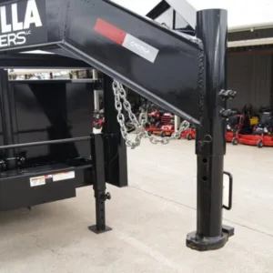 7×16 Gorilla Telescopic Gooseneck IBeam Dump Trailer 3ft Sides (2) 7K Axles