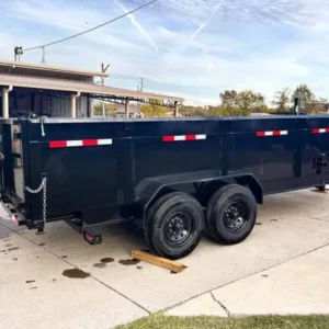7×16 Gorilla Telescopic IBeam Dump Trailer with 3ft Sides (2) 7K Axles 14k GVWR