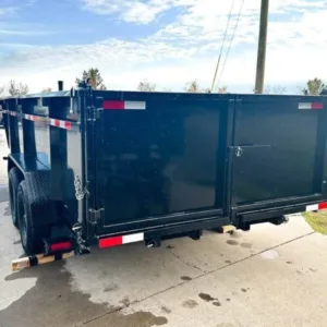 7×16 Gorilla Telescopic IBeam Dump Trailer with 3ft Sides (2) 7K Axles 14k GVWR