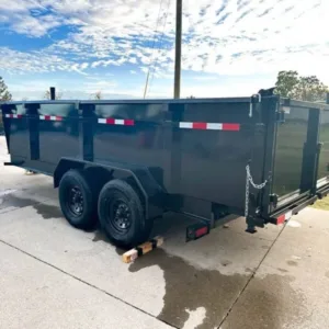 7×16 Gorilla Telescopic IBeam Dump Trailer with 3ft Sides (2) 7K Axles 14k GVWR