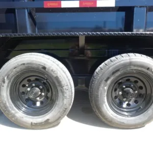 7×16 IBeam Hybrid Hydraulic Dump Trailer with 2ft Sides (2) 6K Axles