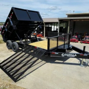 7×16 IBeam Hybrid Hydraulic Dump Trailer with 3ft Sides (2) 6K Axles