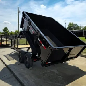 7×16 IBeam Hybrid Hydraulic Dump Trailer with 3ft Sides (2) 6K Axles
