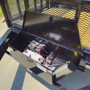 7×16 IBeam Hybrid Hydraulic Dump Trailer with 3ft Sides (2) 6K Axles