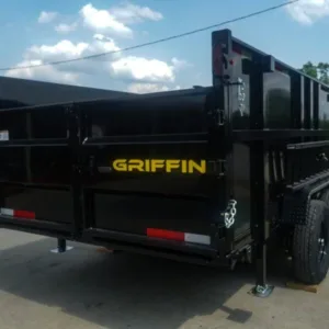 7×16 Telescopic Dump Trailer with 4ft Sides (2) 7K Axles 14k GVWR