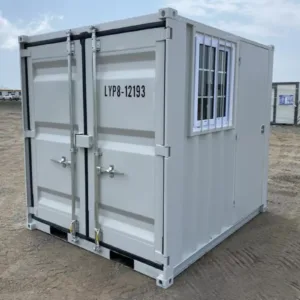 8ft Cubic Shipping Container w/Door+Window 8’Lx6.7’Wx7.4’H - M-W Containers
