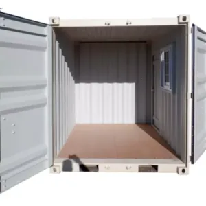 8ft Cubic Shipping Container w/Door+Window 8’Lx6.7’Wx7.4’H - M-W Containers