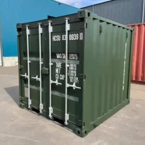 8Ft One Trip Shipping Container (Green) - Colli Trans Containers