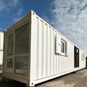 Converted 40ft Shipping Container | Open Plan Office | Portable Container Building - M-W Containers