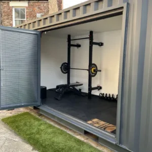Converted Shipping Container Office Gym 20ft - First Choice Shipping Containers