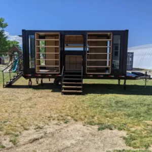 Custom 20ft Shipping Shopping Container on Wheels - M-W Containers