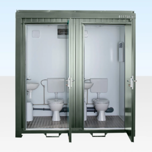 Double Mains Toilet USA | Durable Steel Site Toilet for Construction & Events