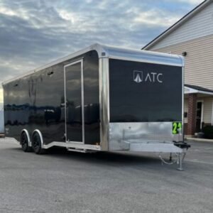 Enclosed ATC Car Trailer 2026 24ft. Aluminum ROM 400 w/Large Escape Door & Aluminum Wheels 5948