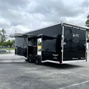 Enclosed ATC Car Trailer 2026 24ft. Aluminum ROM 450 w/Large Escape Door & LifeTrac 6106