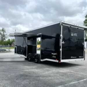 Enclosed ATC Car Trailer 2026 24ft. Aluminum ROM 450 w/Large Escape Door & LifeTrac 6106