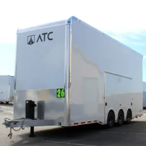 Enclosed ATC Car Trailer 2026 26ft. Aluminum Stacker ROM 800 w/Tiltable 14ft. Lift 5949