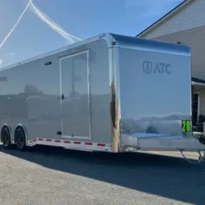 Enclosed ATC Car Trailer 2026 28ft. Aluminum ROM 550 w/LifeTrac & Large Escape Door 5950