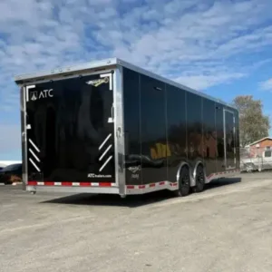 Enclosed ATC Car Trailer 2026 28ft. Aluminum ROM 550 w/LifeTrac & Large Escape Door 5951