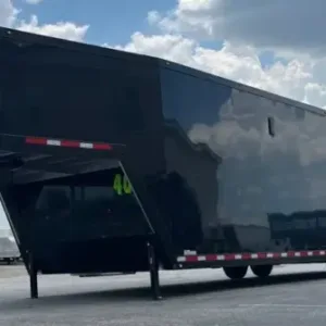 Enclosed ATC Gooseneck Car Trailer 2026 40ft. Aluminum ROM 500 w/Black Trim Package 5789