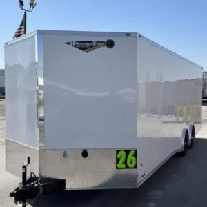 Enclosed Car Hauler 2025 26ft. Blaze w/Cabinets, Flooring, Alum Wheels, Spread Torsion Axles & More! 9882