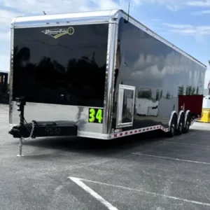 Enclosed Car Trailer 2025 34′ Haulmark Edge w/Wide Rear Opening & Premium Stereo System #9530