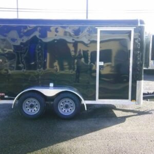 Fast Cargo Black Tandem Axle 6×12 Cargo Trailer For Sale - Waitrosecowes Store