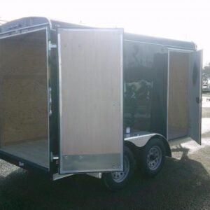 Fast Cargo Black Tandem Axle 6×12 Cargo Trailer For Sale - Waitrosecowes Store