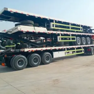 Flatbed semi-trailer 40ft Container Carrier Truck trailer - Waitrosecowes Store