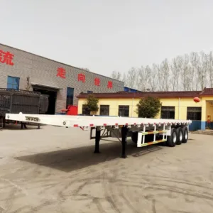 Flatbed semi-trailer 40ft Container Carrier Truck trailer - Waitrosecowes Store